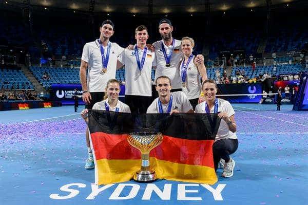 El equipo alemán se proclamó vencedor de la United Cup en Sidney, Australia. EFE/EPA/STEVEN MARKHAM