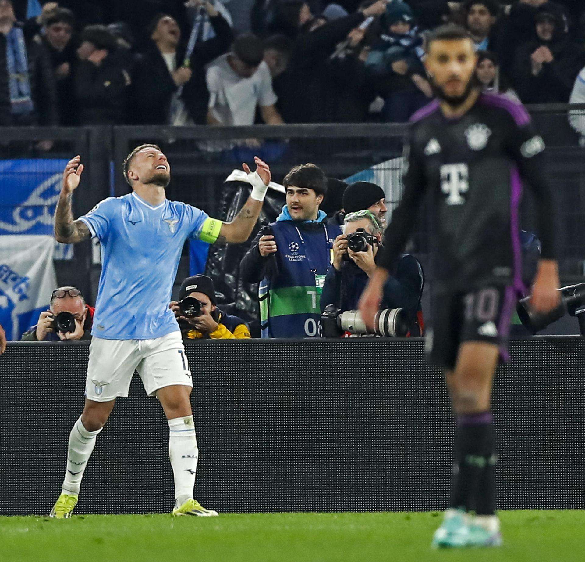 Lazio complica más al Bayern y se queda con la victoria en la ida de los Octavos de final de la Champions