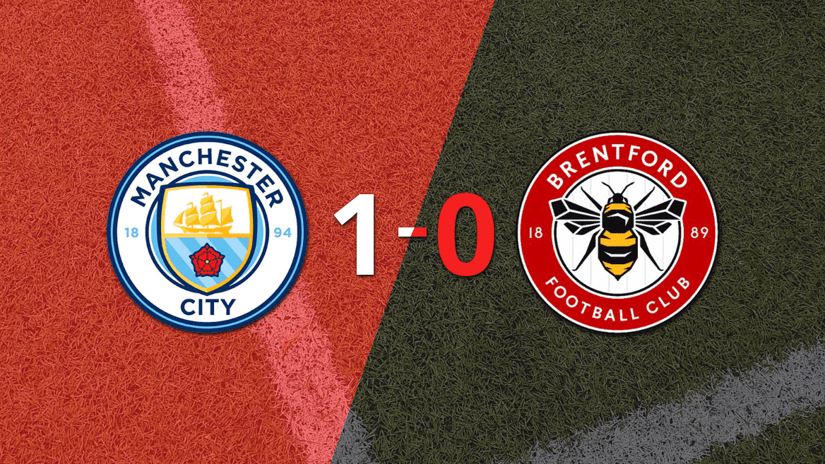 Manchester City le ganó 1-0 a Brentford