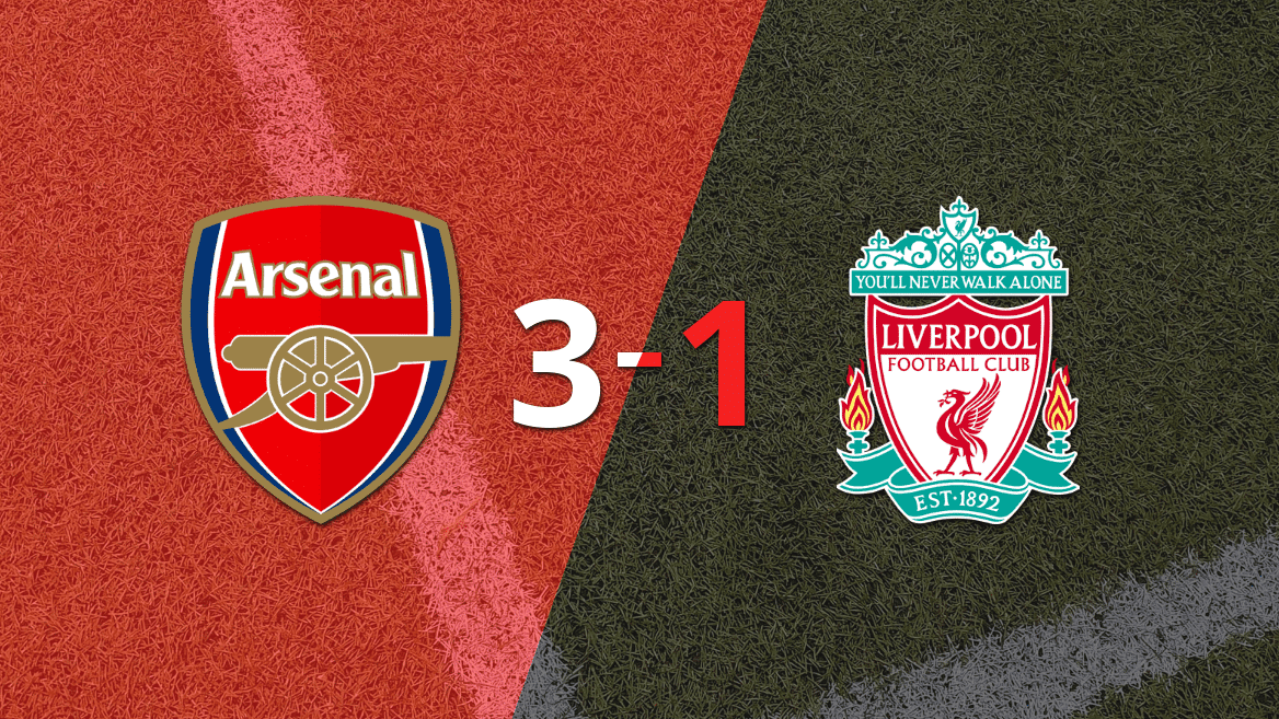 Gran victoria de Arsenal sobre Liverpool por 3-1