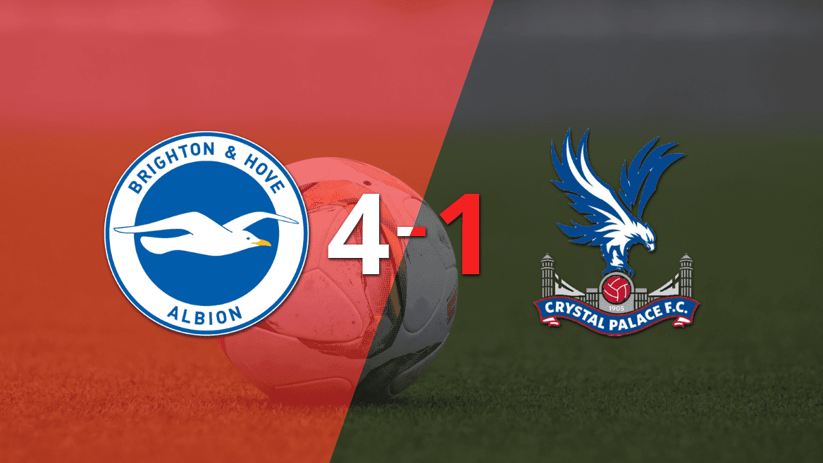 Brighton and Hove fue imparable y goleó 4 a 1