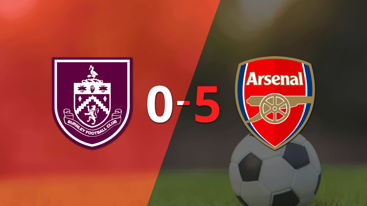 Doblete de Bukayo Saka en la goleada de Arsenal frente a Burnley