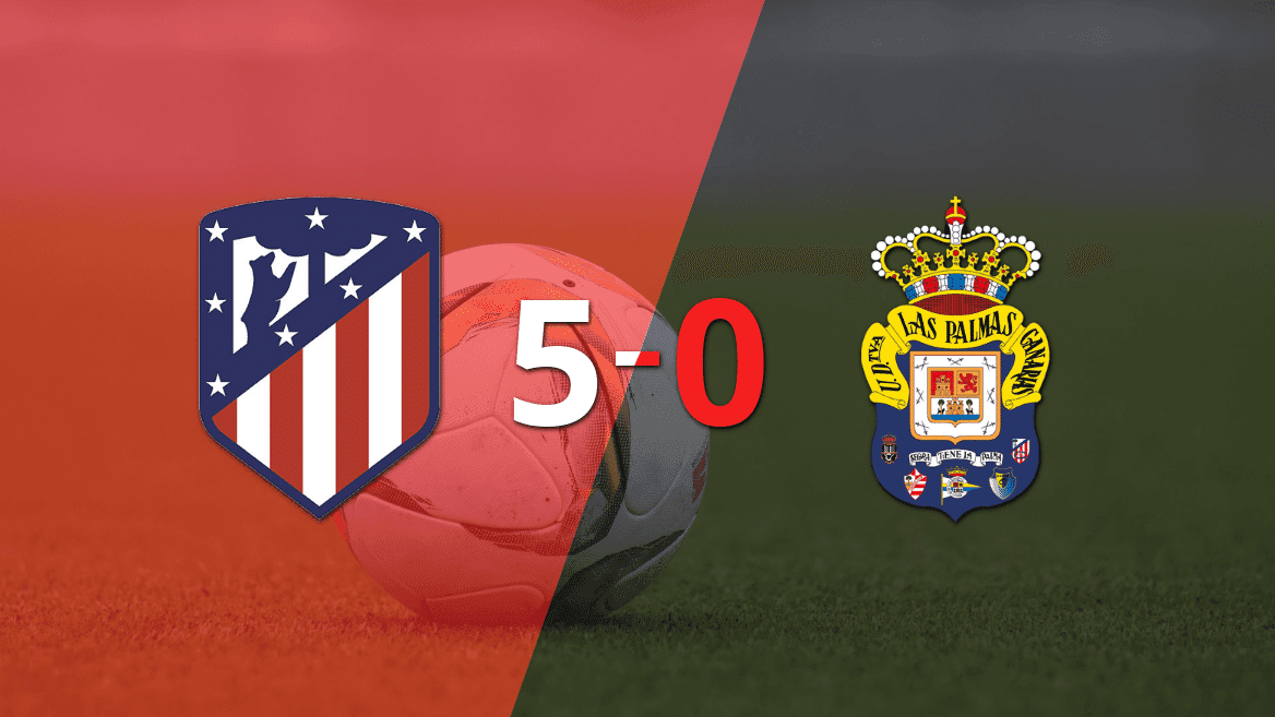Goleada de Atlético de Madrid a UD Las Palmas con doblete de Marcos Llorente incluído
