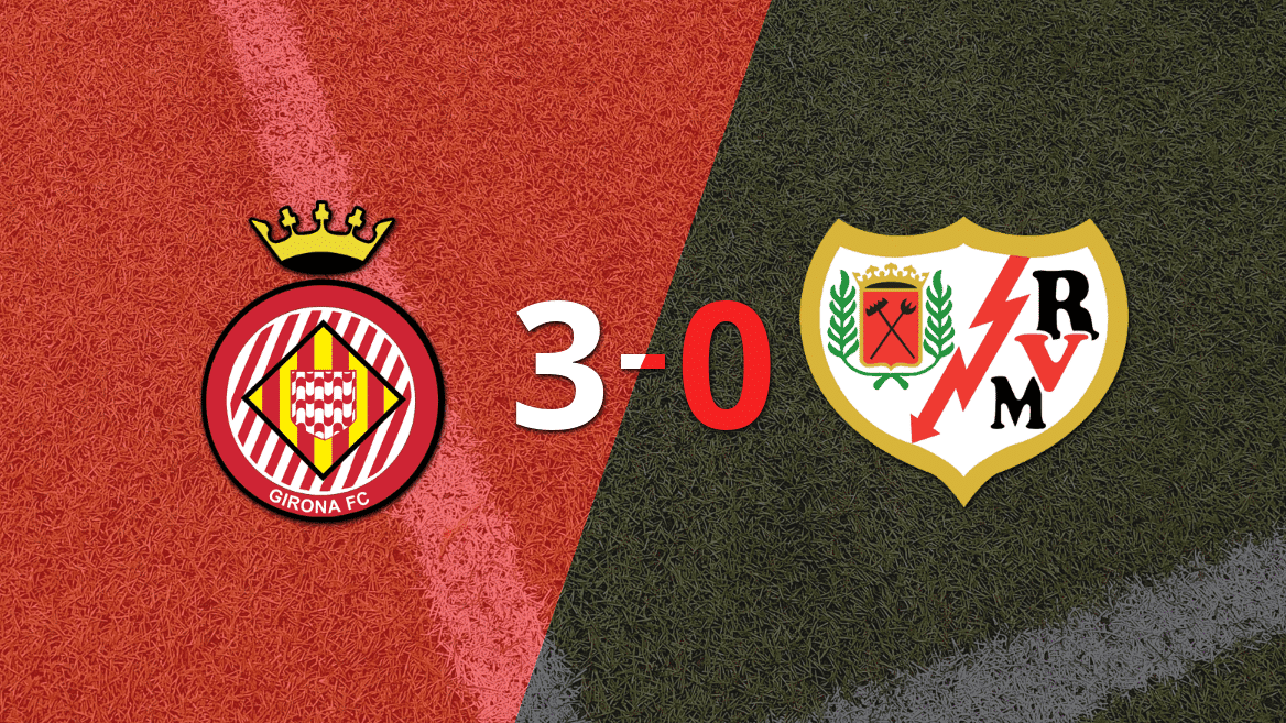 Girona le pasó por encima a Rayo Vallecano con doblete de Sávio