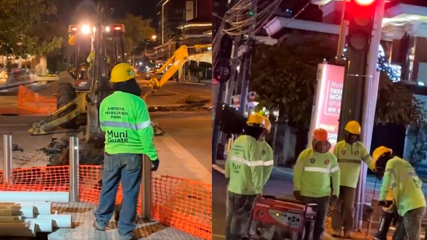 Trabajos para instalar semáforos inteligentes afectarán el #TráficoGT este lunes 19 de febrero