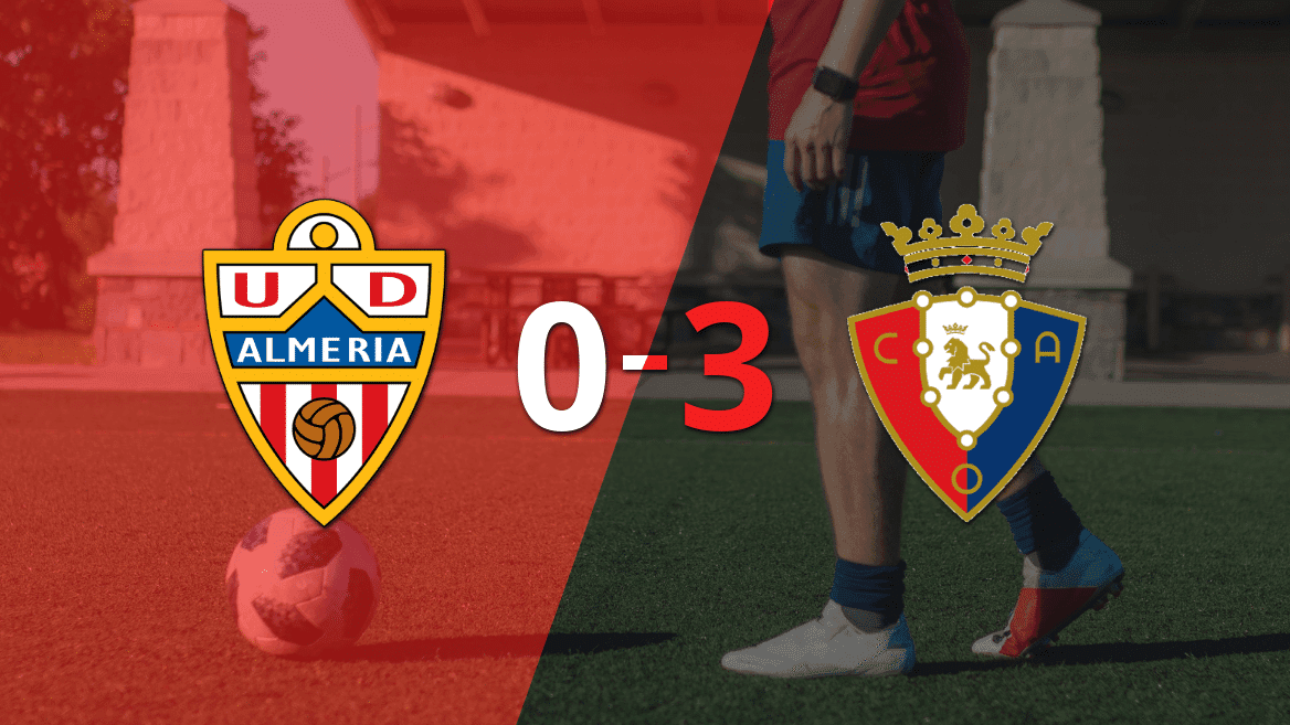 Osasuna arrasó de visita a Almería