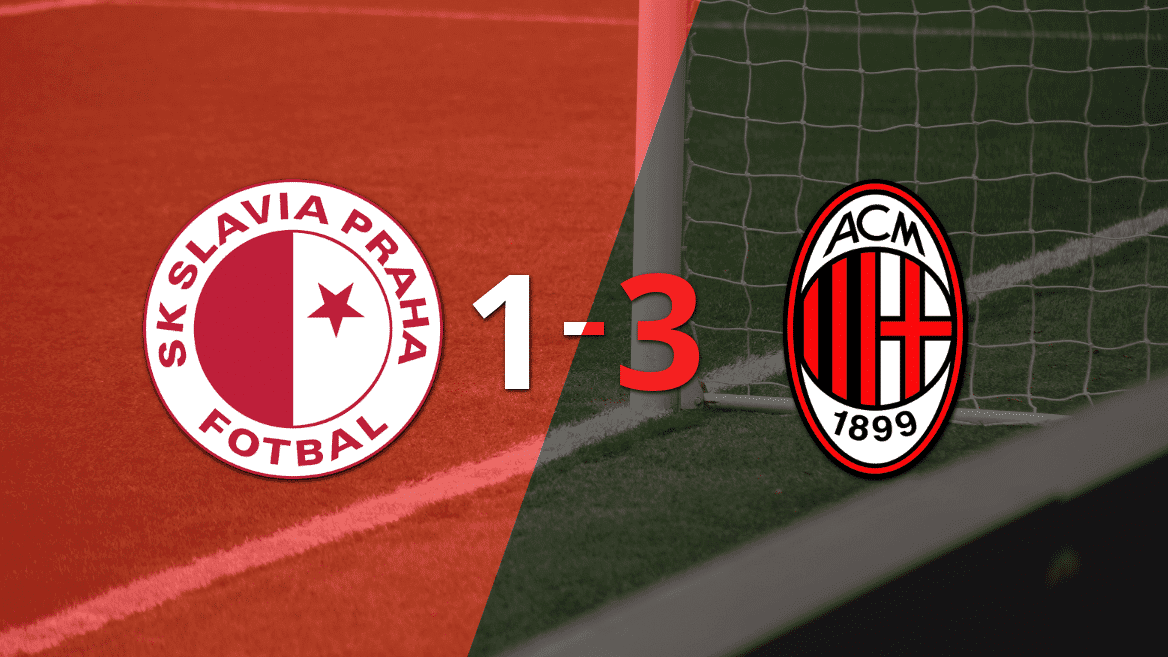 Milan clasificó a Cuartos de final al vencer a Slavia Praga