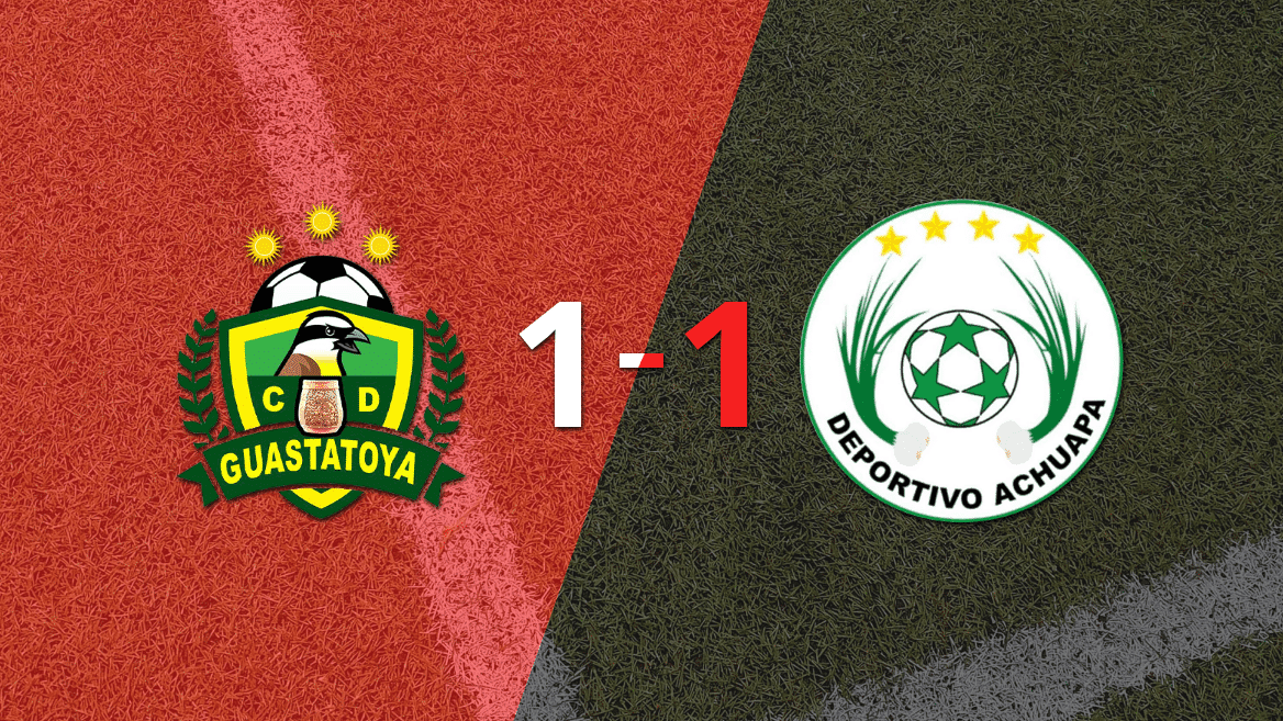 Guastatoya y Achuapa empataron 1 a 1