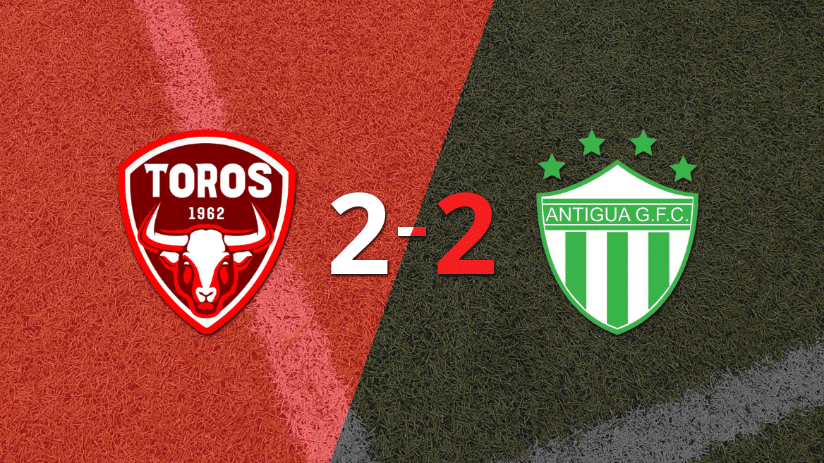 Pese a doblete de Dewinder Bradley, Antigua GFC empató con Malacateco