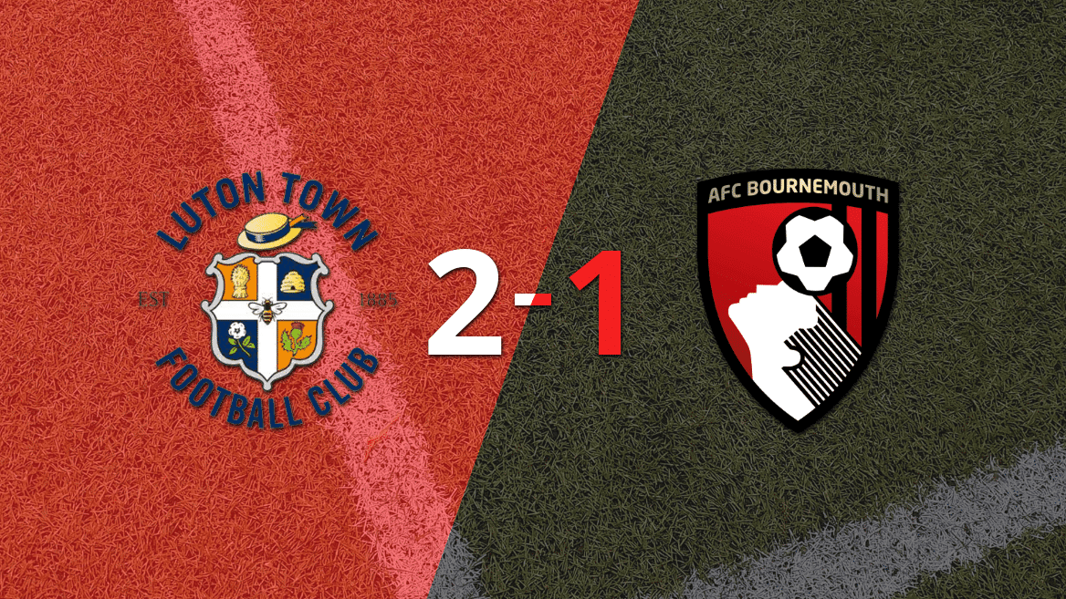 Luton Town le dio vuelta el partido a Bournemouth con un 2-1