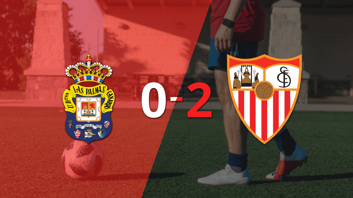 Sevilla fue superior y venció por dos goles a UD Las Palmas en el estadio Gran Canaria