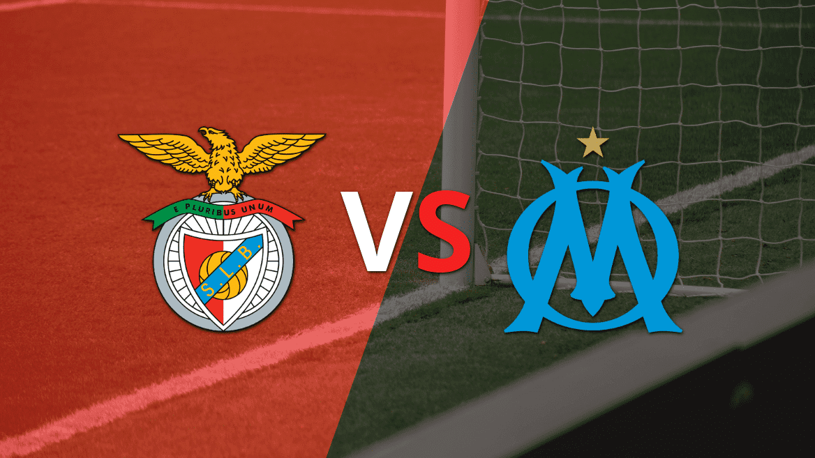 Benfica sigue arriba por 2-0 ante Olympique de Marsella