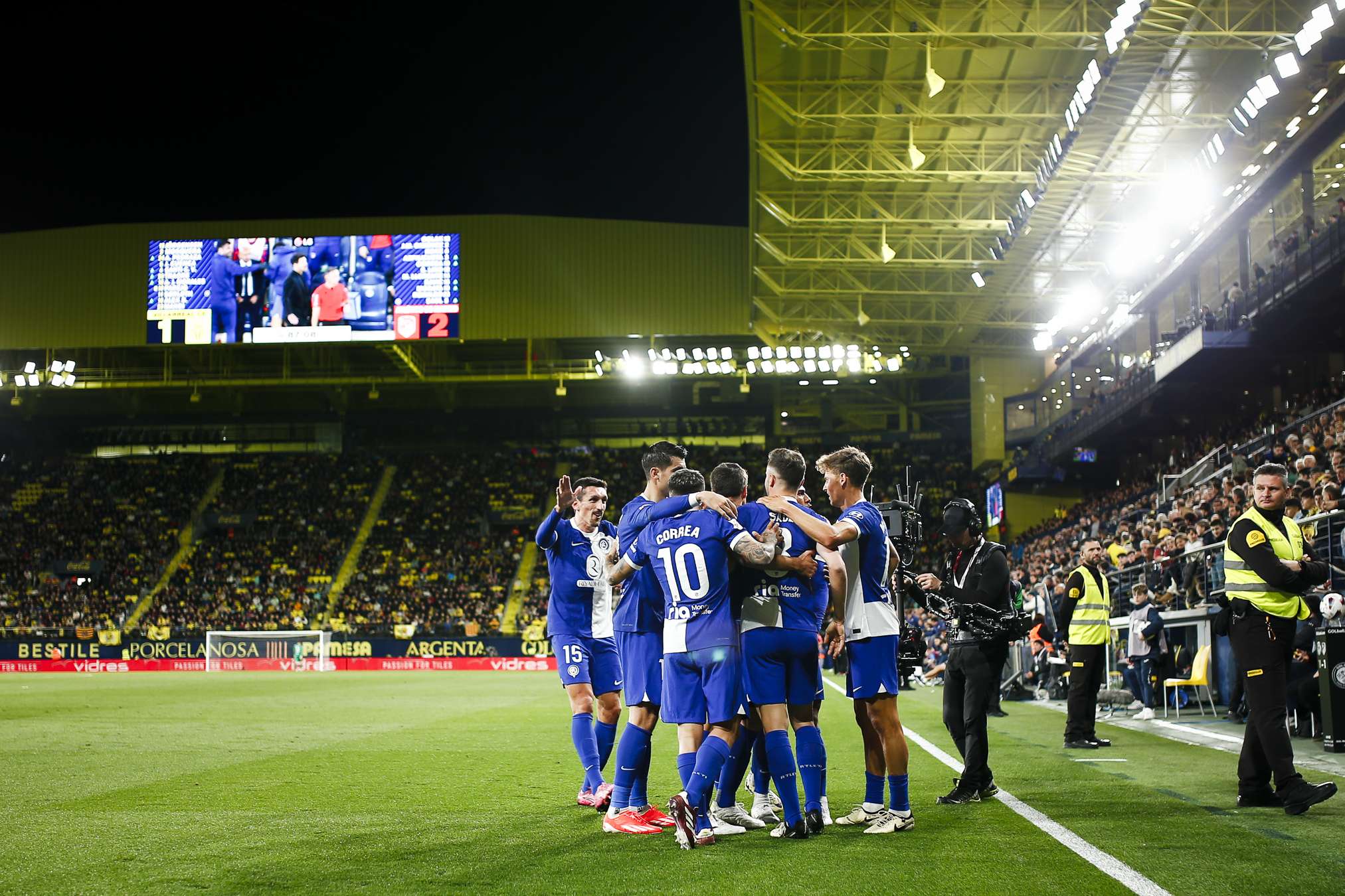 Atlético de Madrid vence de visita al Villarreal en La Liga
