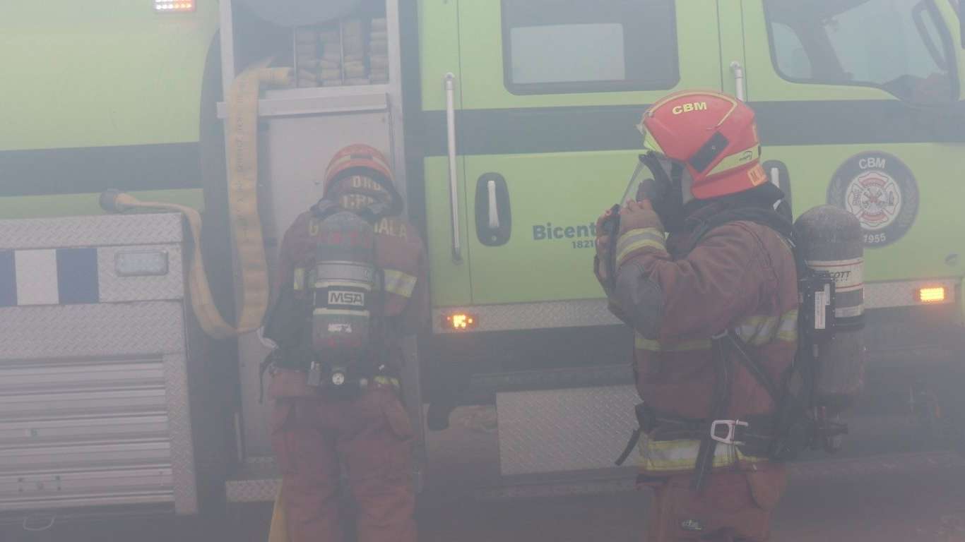 Incendio vertedero Villa nueva