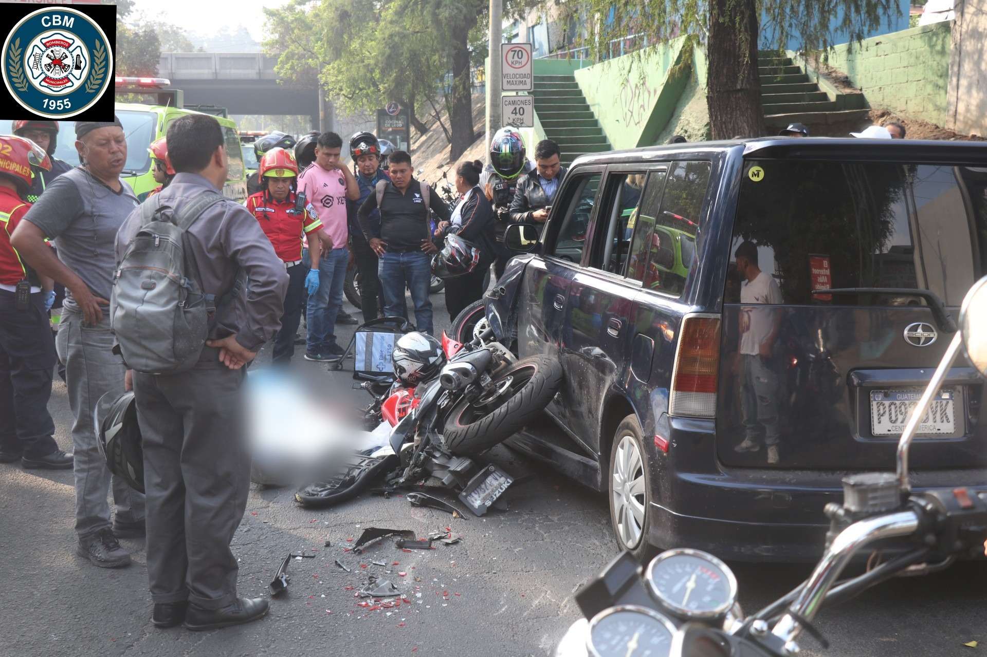 Accidente tránsito en zona 8 deja un muerto y caos vehicular