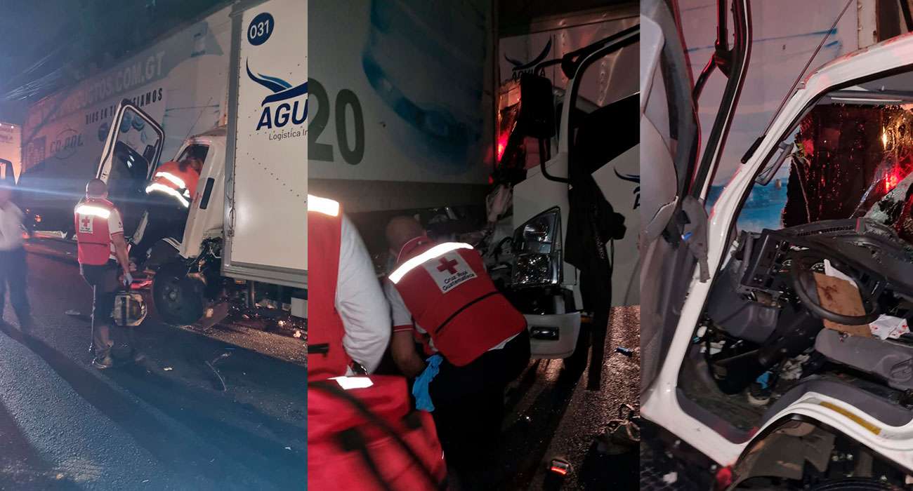 Dos camiones colisionan en la ruta CA-1 Oriente ¿Cuántos heridos hay?