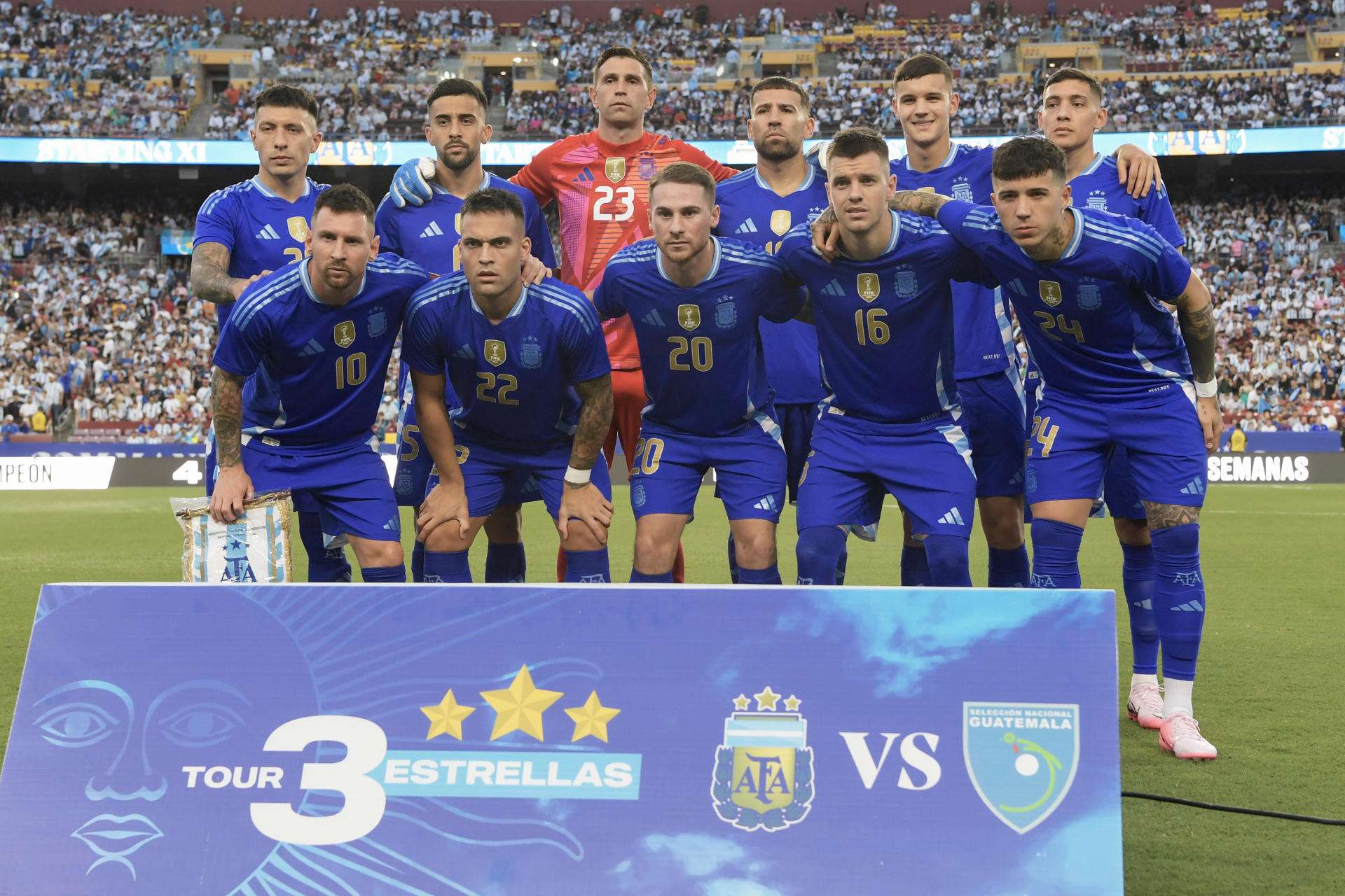 Selección argentina vs Guatemala