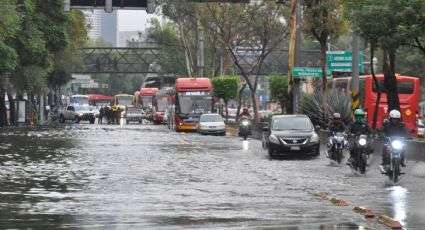 Lluvias afectan vialidad en multiples zonas de la capital