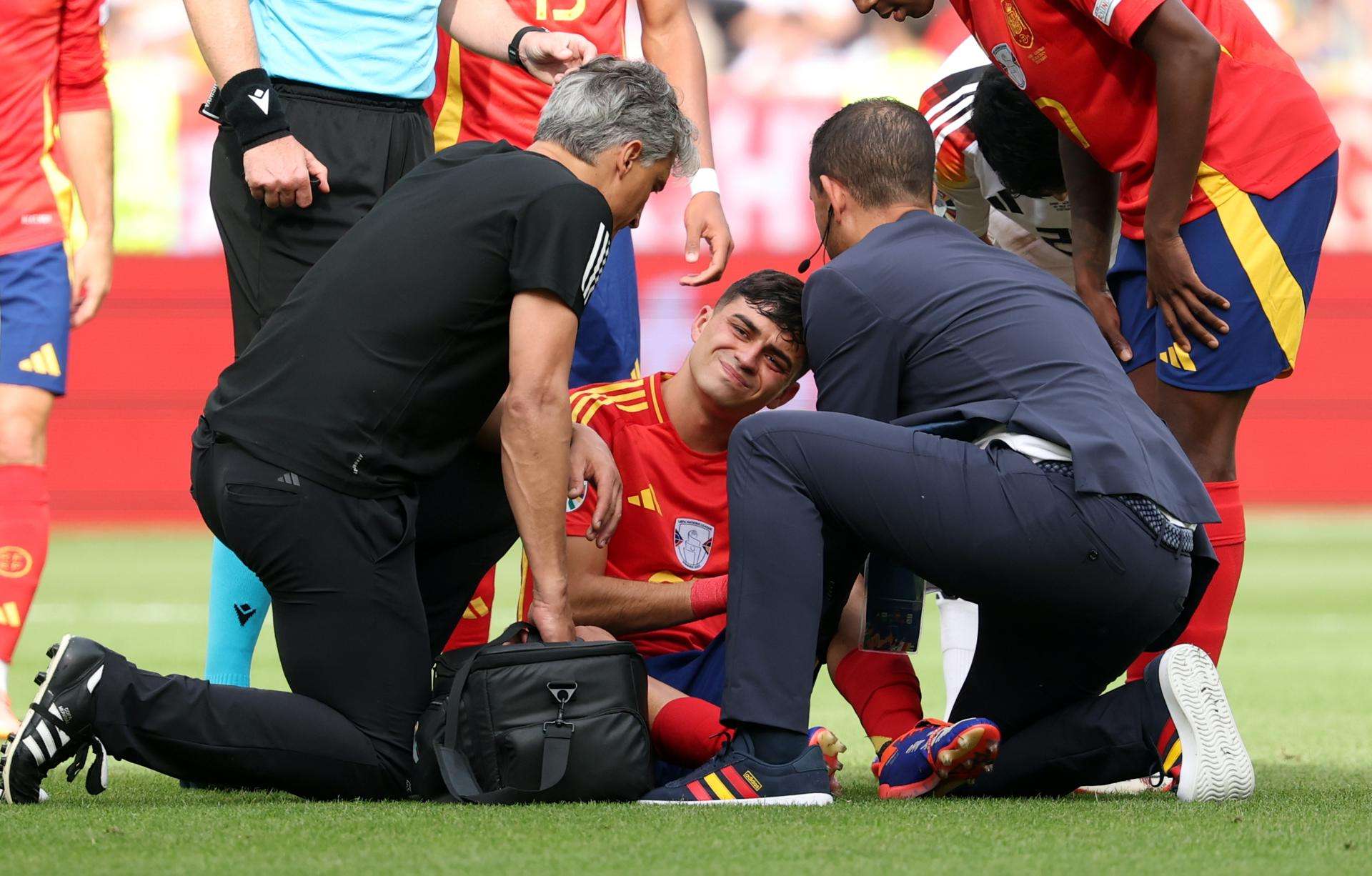 El Barça confirma que Pedri ha regresado de la Eurocopa con un esguince de rodilla