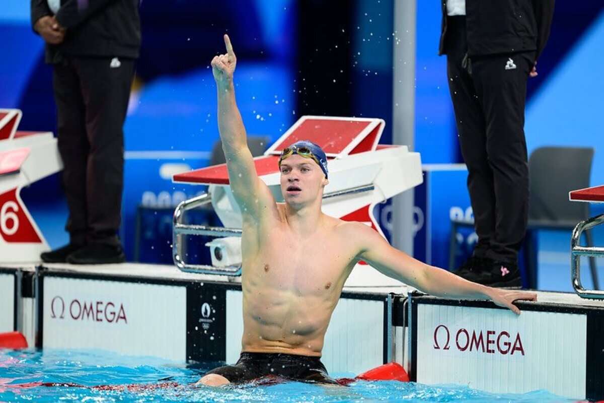 marchand en los juegos olimpicos