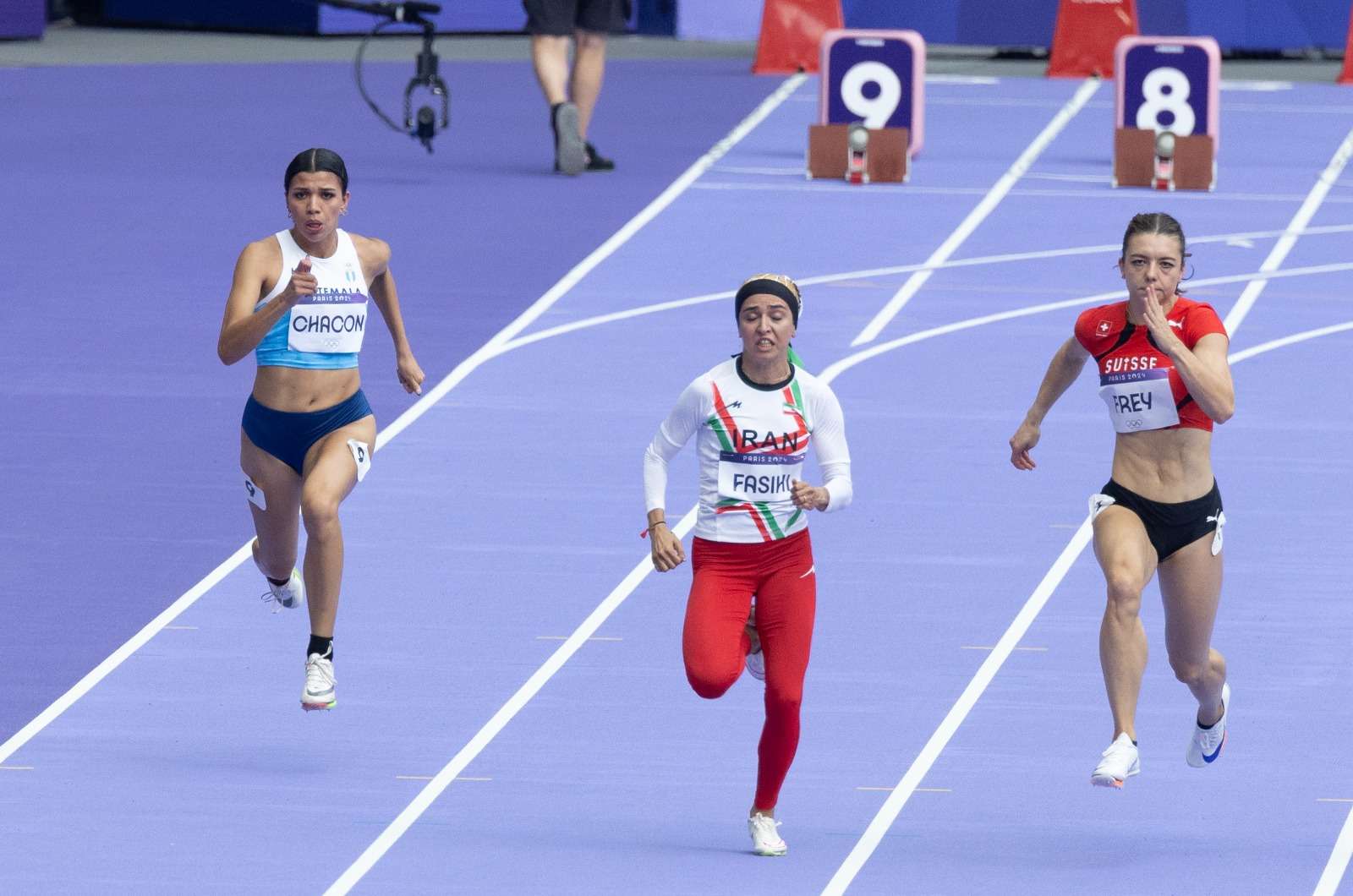 Mariandrée Chacón concluye su participación en los 100 metros de París 2024