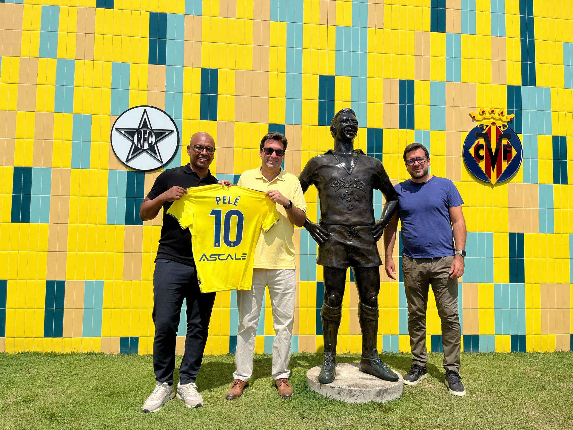 El Villarreal y la Pelé Academia cierran acuerdo y visten de amarillo el Cristo Redentor