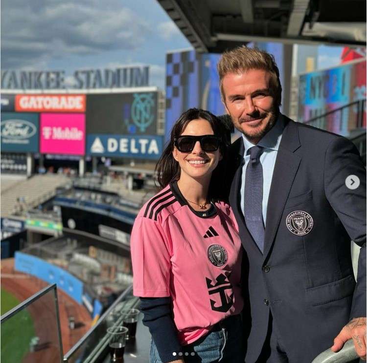 ¿Qué hacía Anne Hathaway con David Beckham en New York?