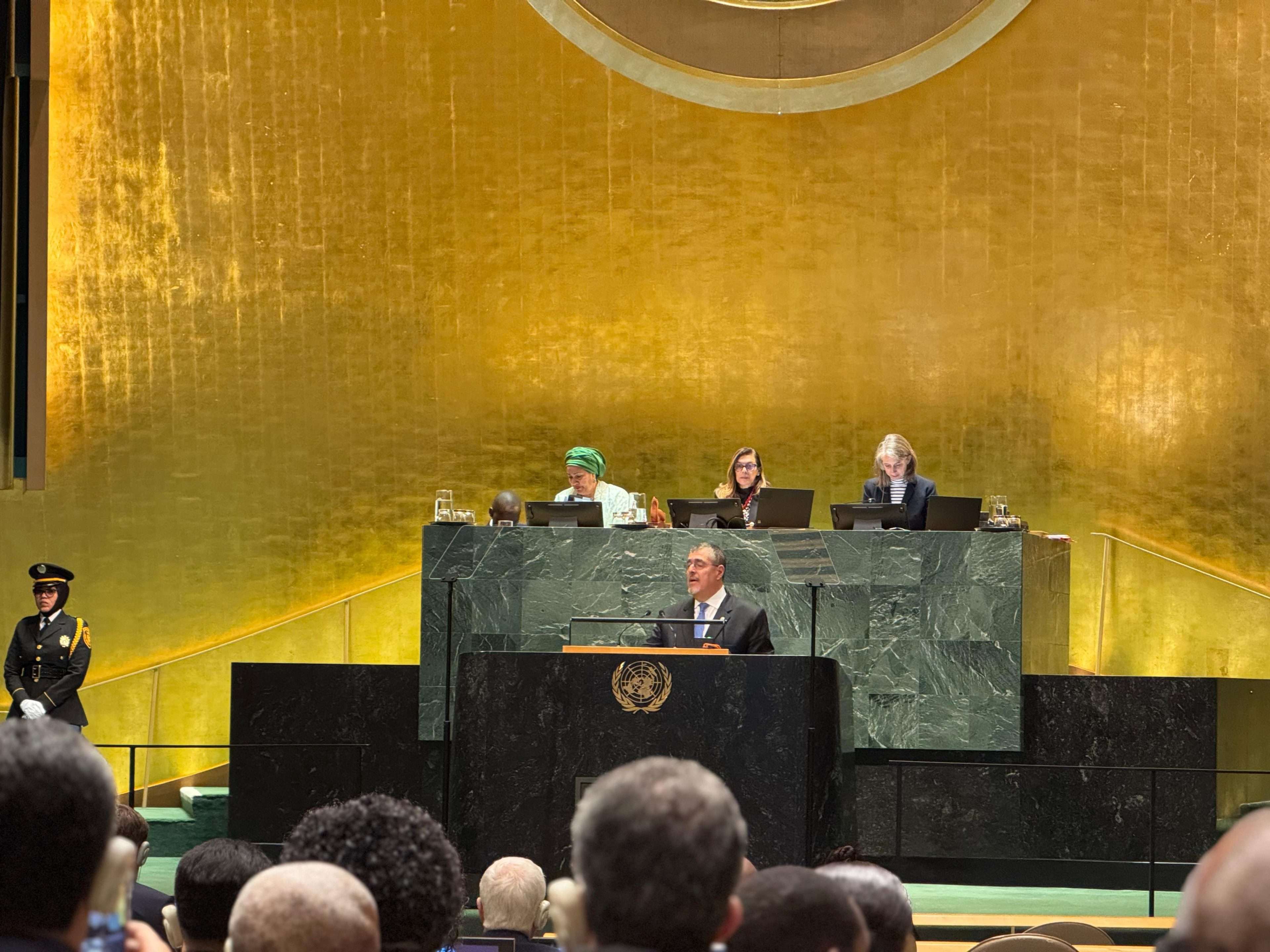 EN VIDEO | ¿Qué significa actuar juntos por la paz? Arévalo responde en la ONU