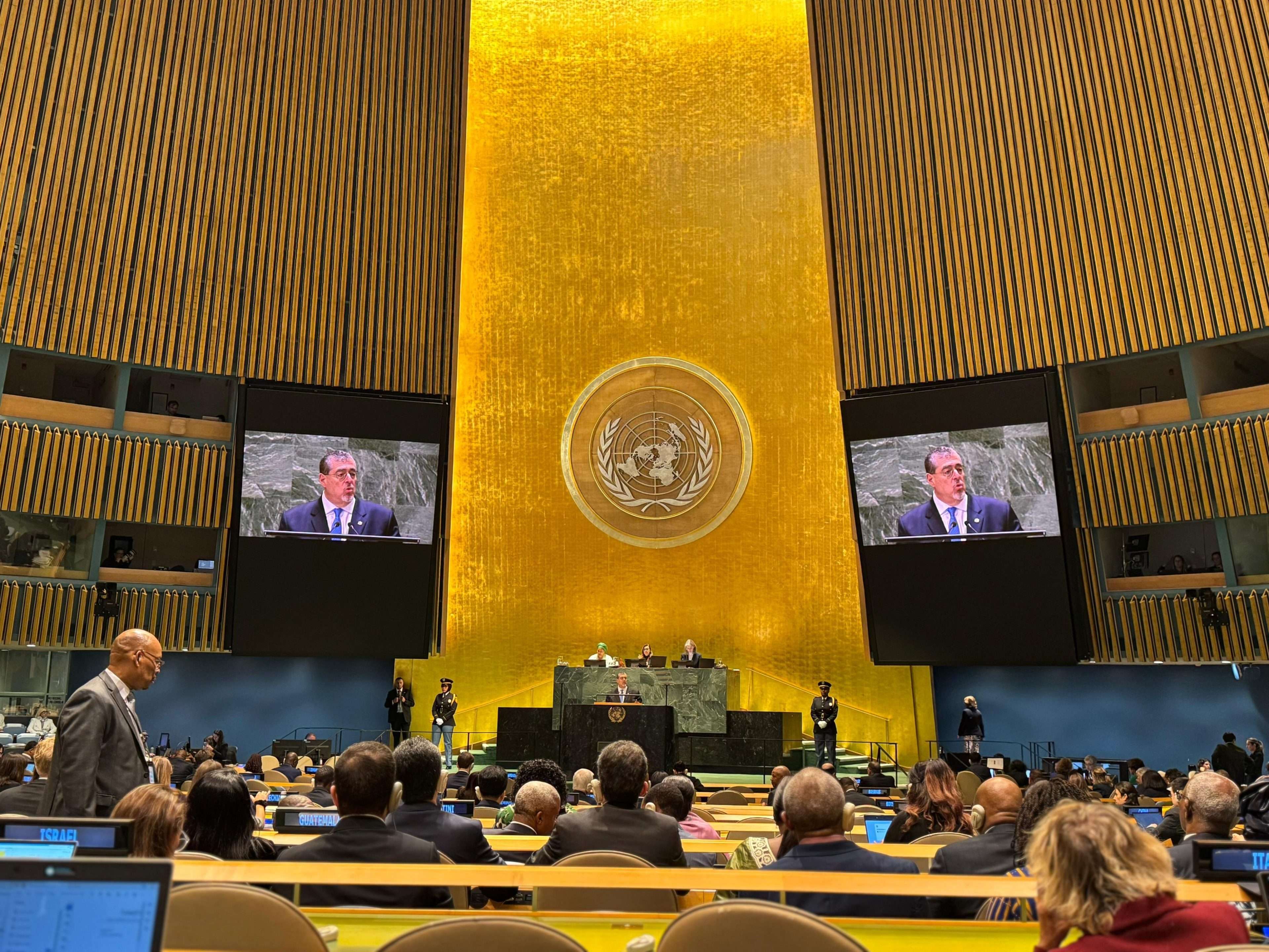 "No debemos abandonar la esperanza de un futuro en paz" Arévalo resalta en la ONU