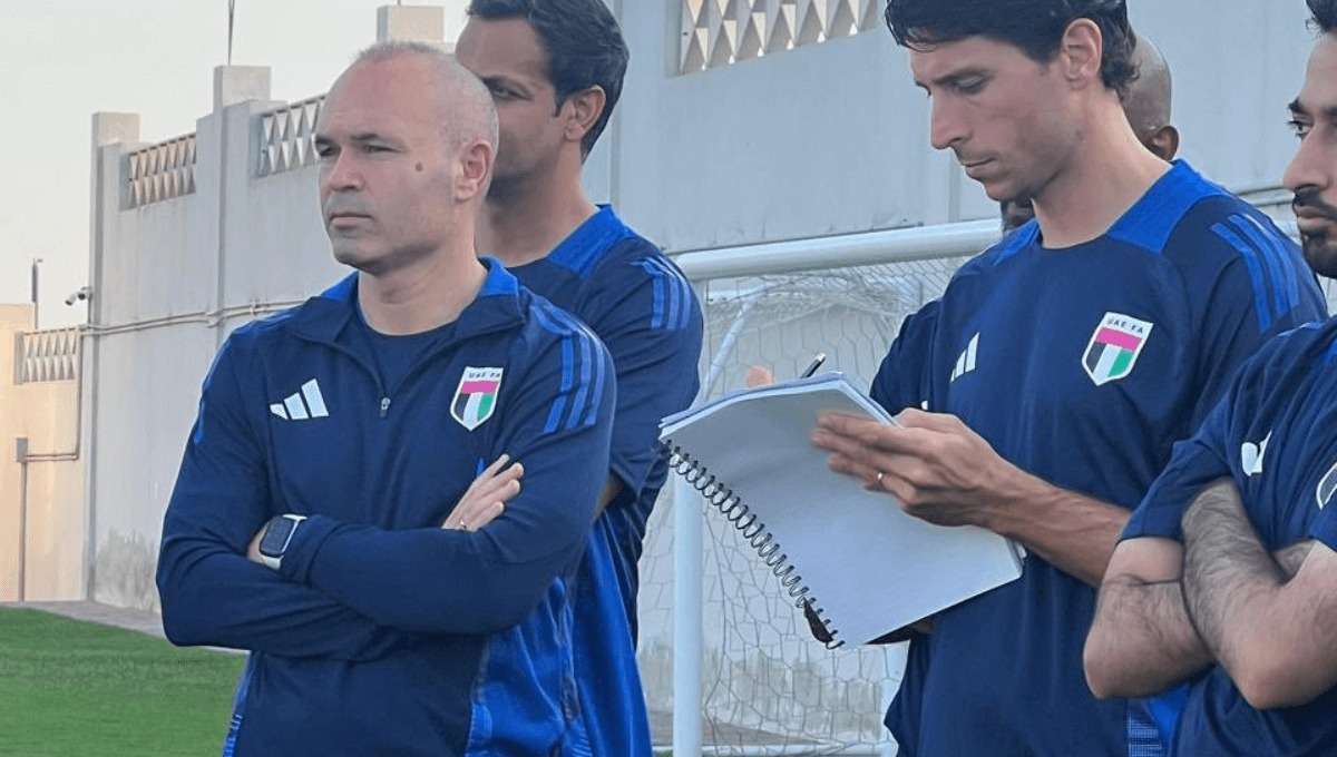 Andrés Iniesta en charla para entrenador