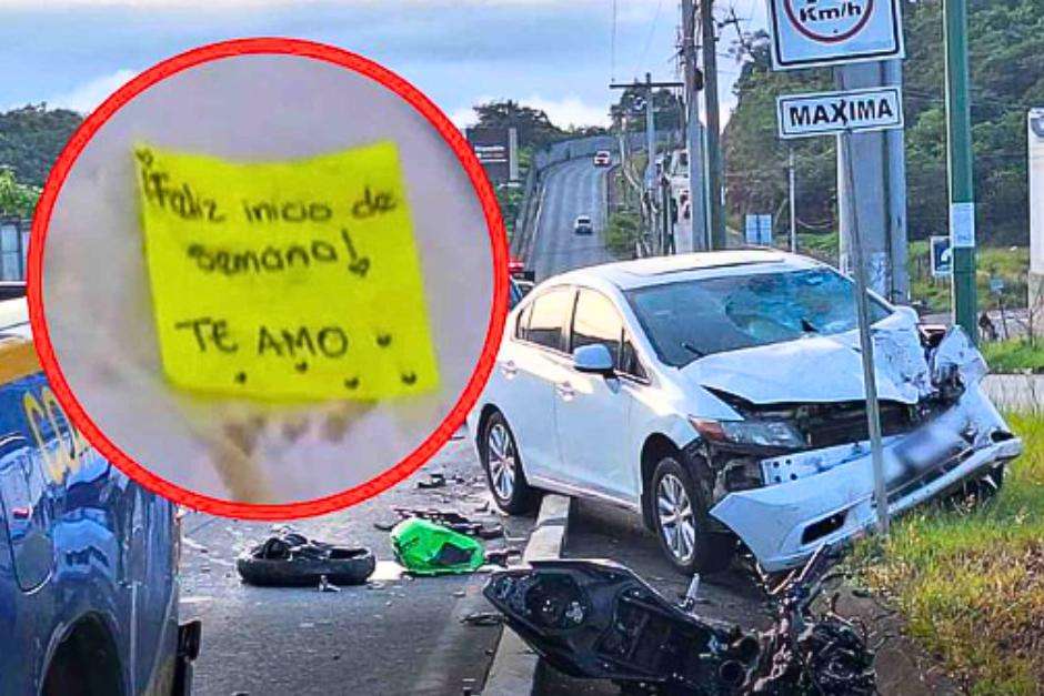 EN VIDEO | Así fue el accidente en Las Tunas, Mixco, donde falleció un motorista