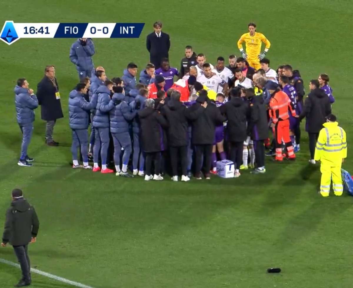 El fútbol, en vilo por Edoardo Bove, sedado y en cuidados intensivos