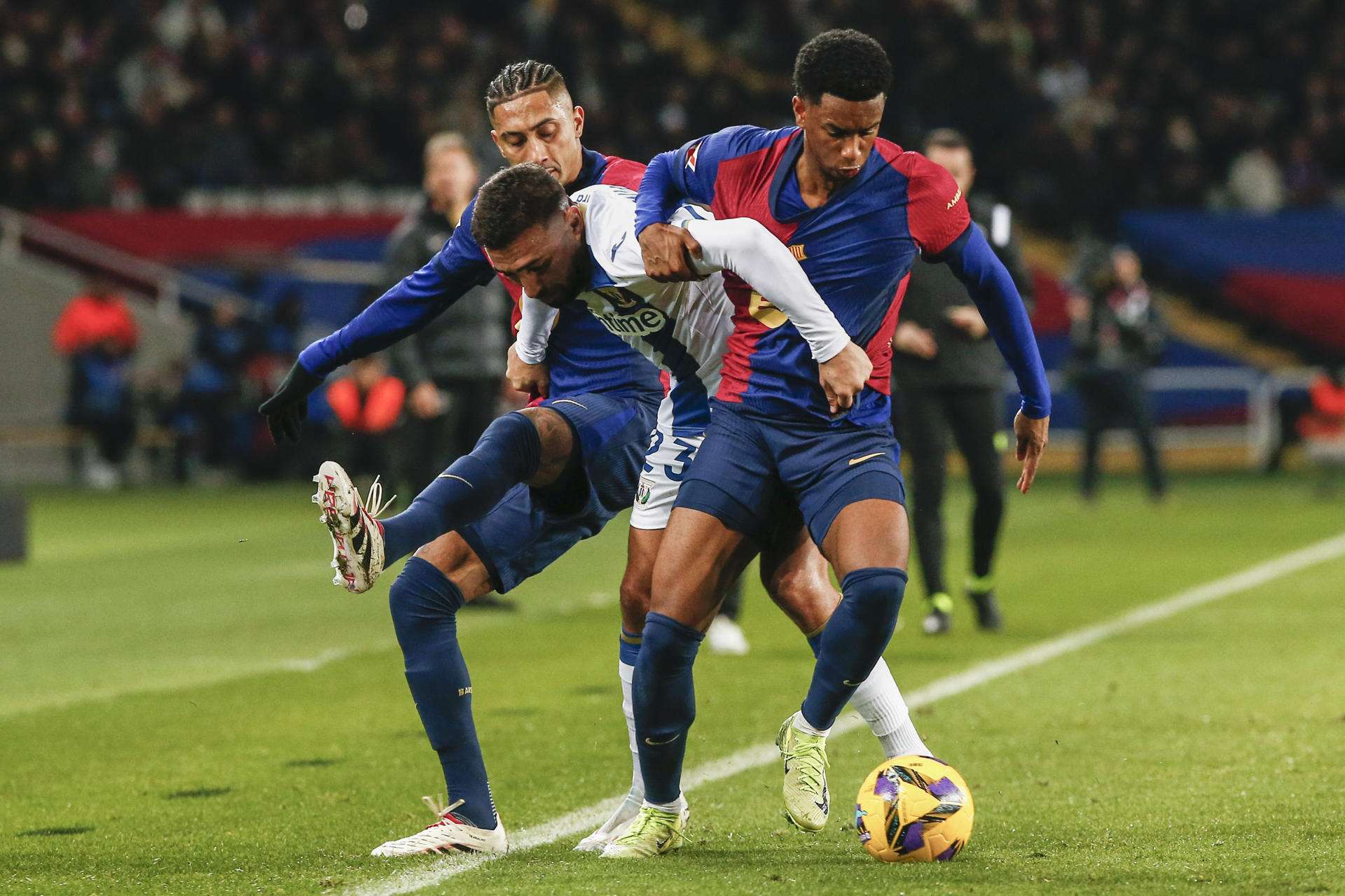 Balde, protagonista en el penúltimo entrenamiento antes de recibir al Atlético