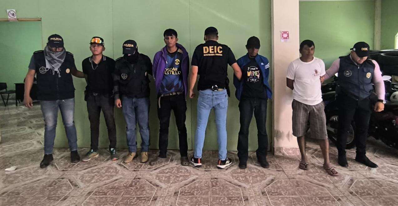 EN FOTOS | Desarticulan a “Los Salvatierra”, estructura criminal en Chiquimula