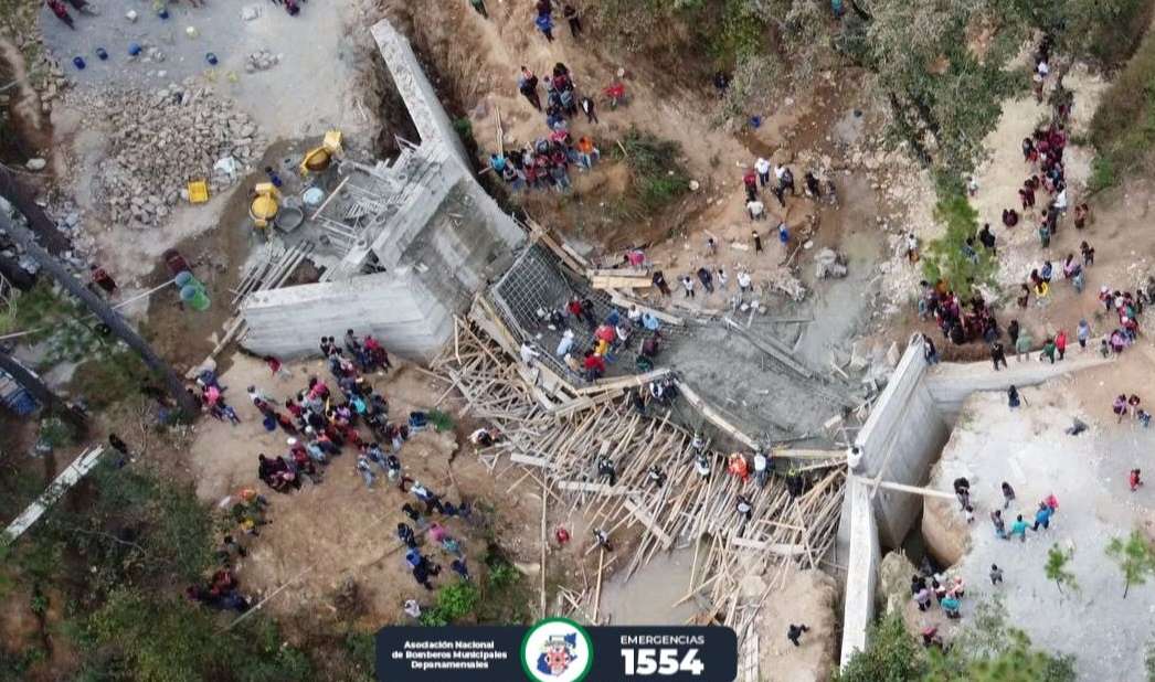 EN VIDEO | Así quedó el puente en construcción que colapsó en Quiché