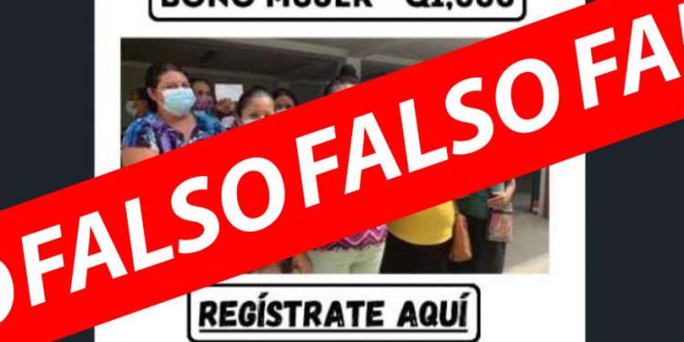 ¿Bono mujer de Q1,000? Así funciona esta estafa de redes sociales