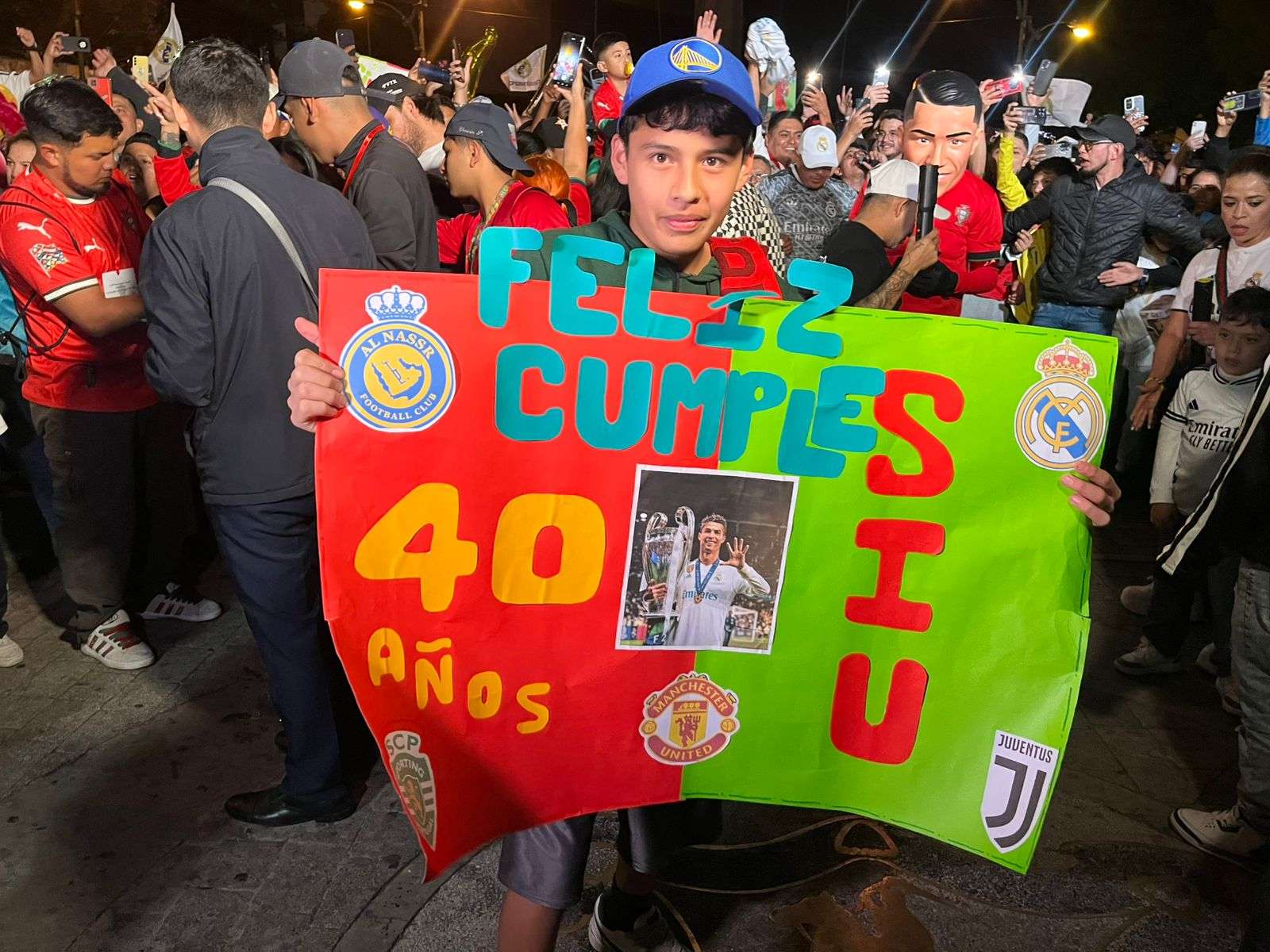 EN IMÁGENES | Así celebran aficionados guatemaltecos el cumpleaños de CR7