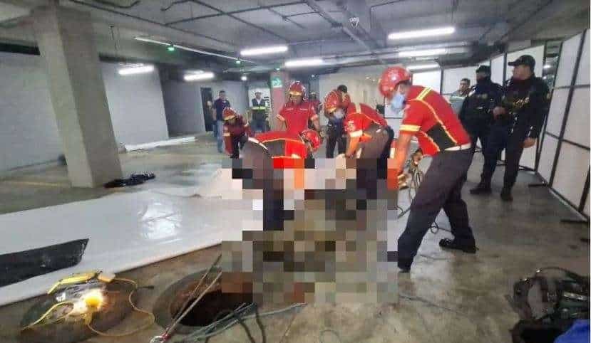 ¿Accidente laboral? Dos hombres mueren en Centro Comercial de zona 11