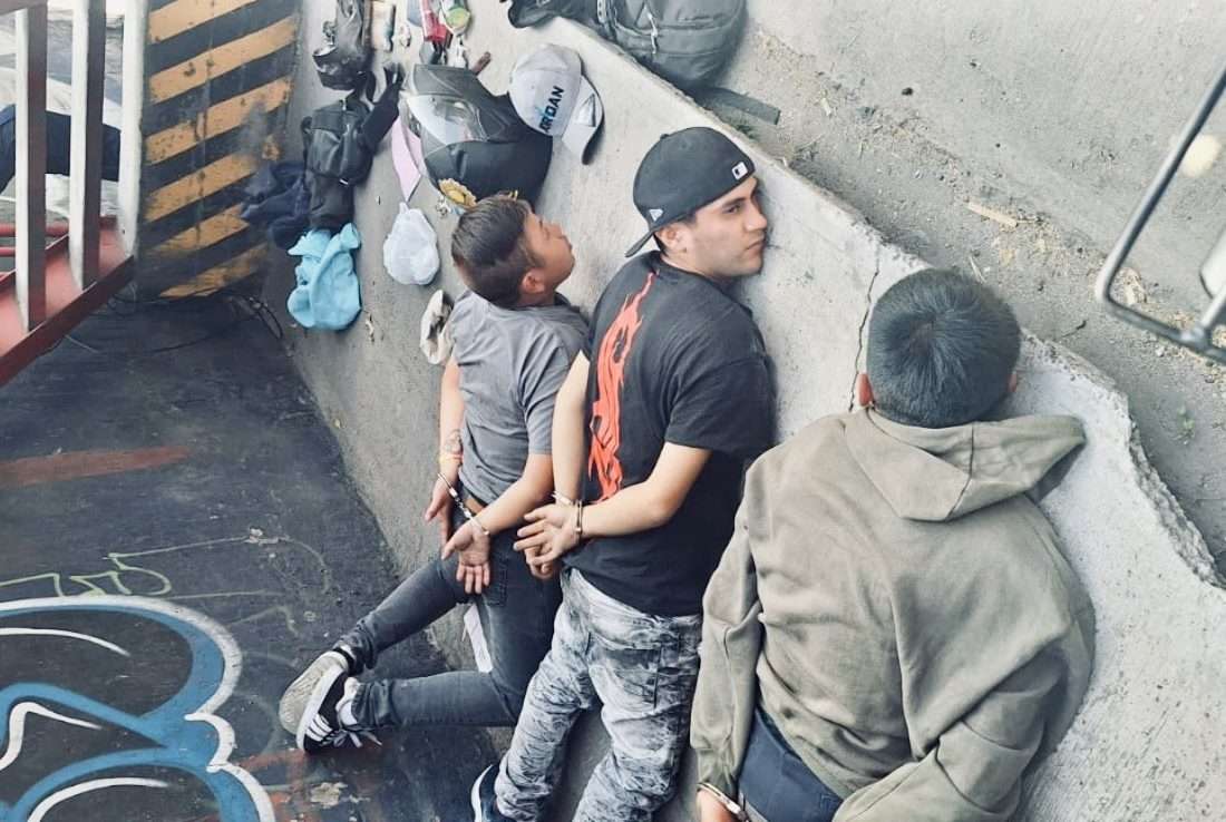 EN FOTOS | Capturan a banda de asaltabuses en la capital