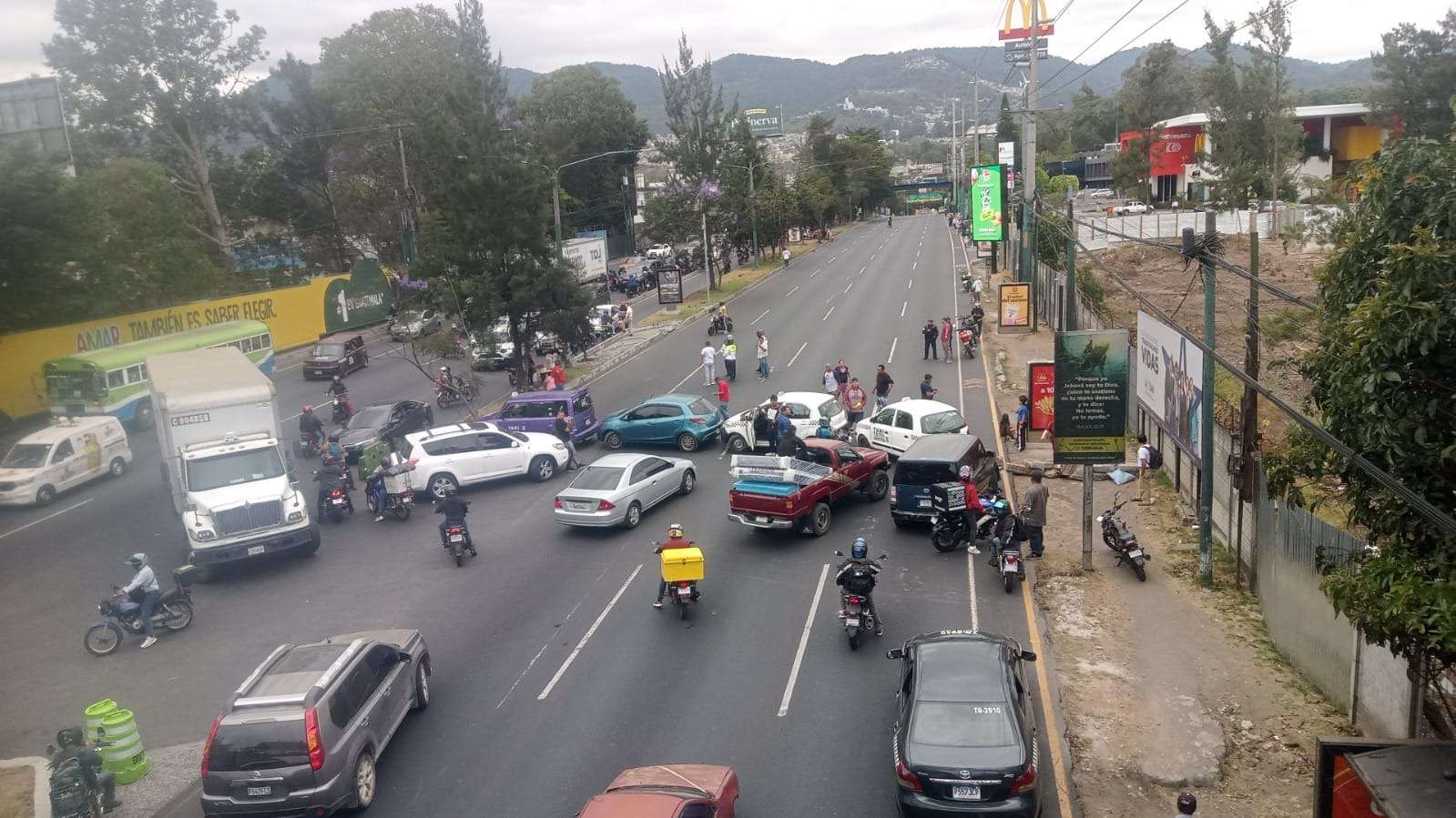 ¿Tráfico imposible? Conoce los puntos bloqueados por la protesta contra el seguro obligatorio