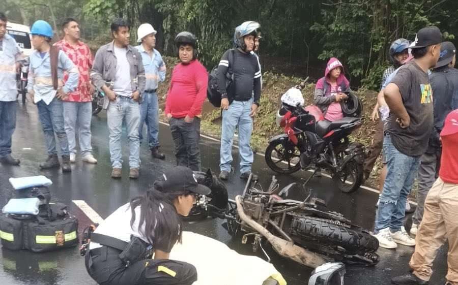 EN FOTOS | Accidente en antigua carretera de Palín a Escuintla deja un fallecido