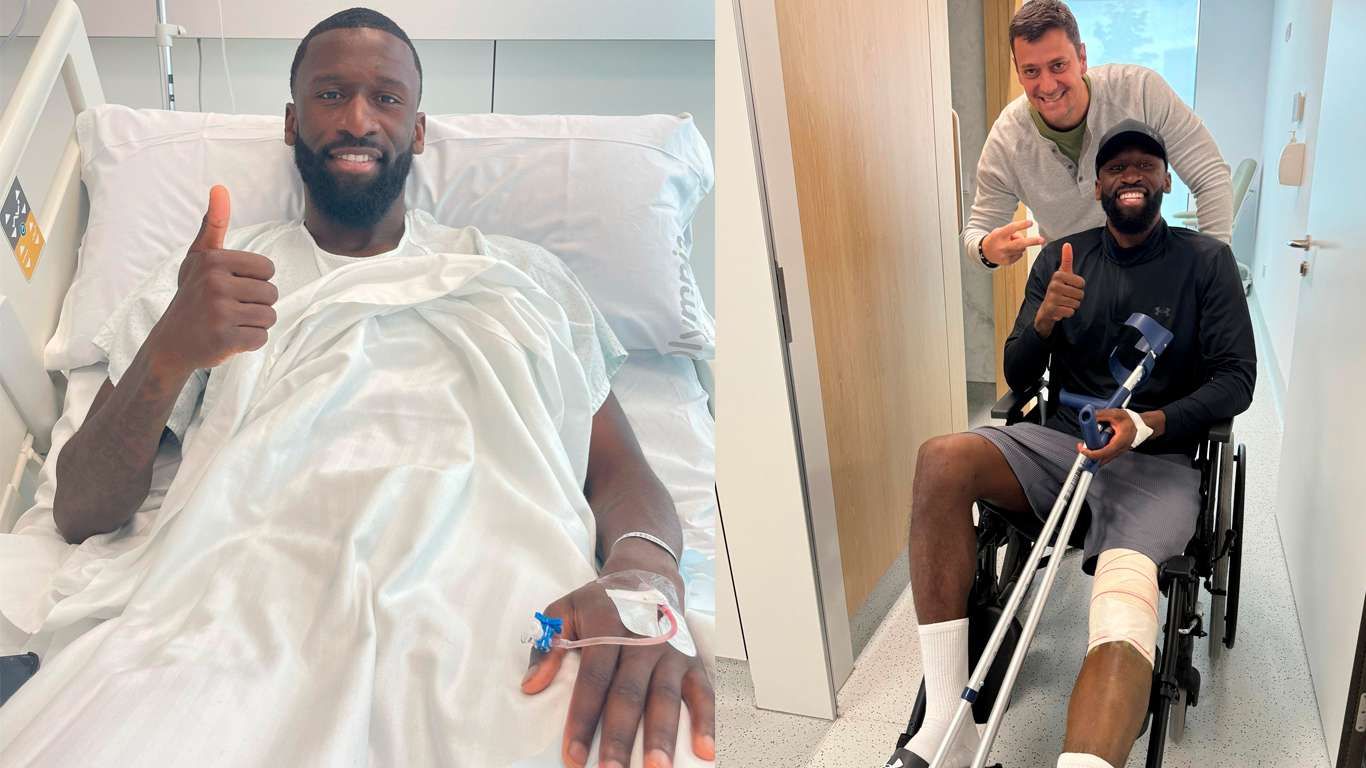 Rüdiger es operado de una rotura parcial en el menisco externo de la pierna izquierda