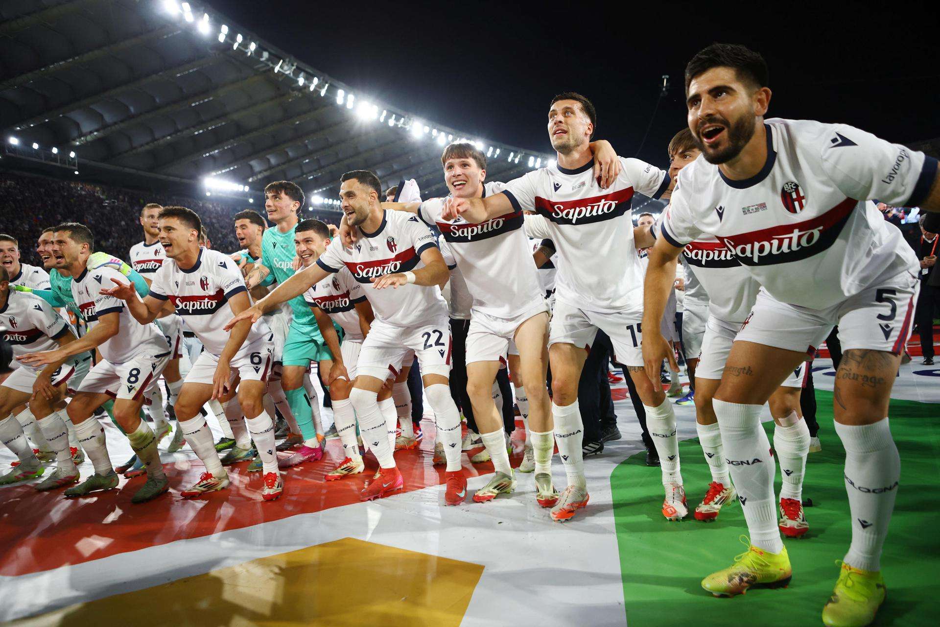 El Bolonia gana la Copa 51 años después y deja al Milan sin Europa