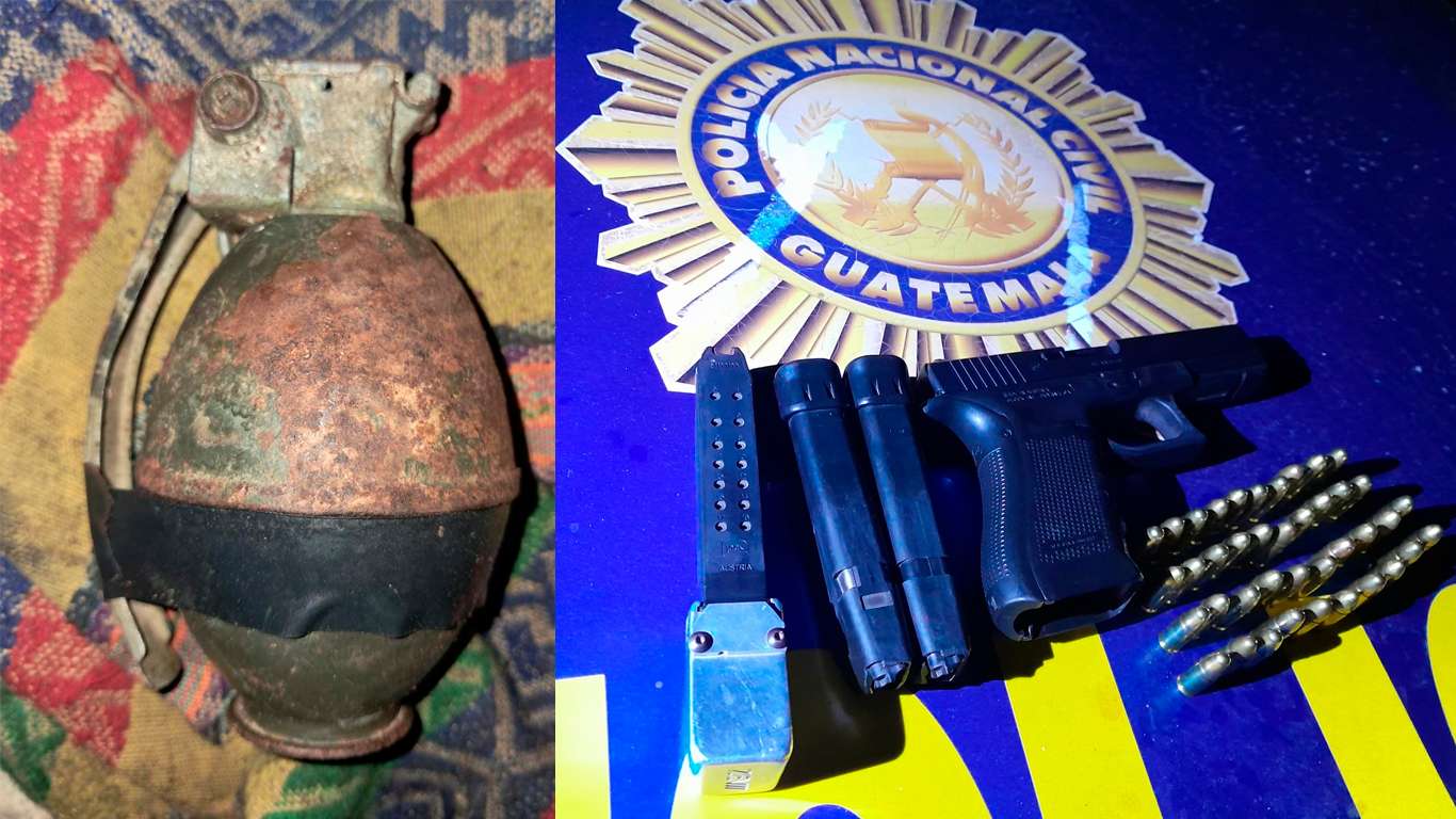 PNC captura a Héctor "N" con granada en mano en Sashico, Jalapa