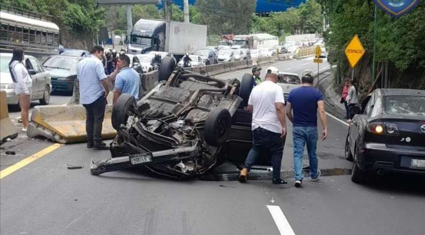 Accidente en ruta al Pacífico.