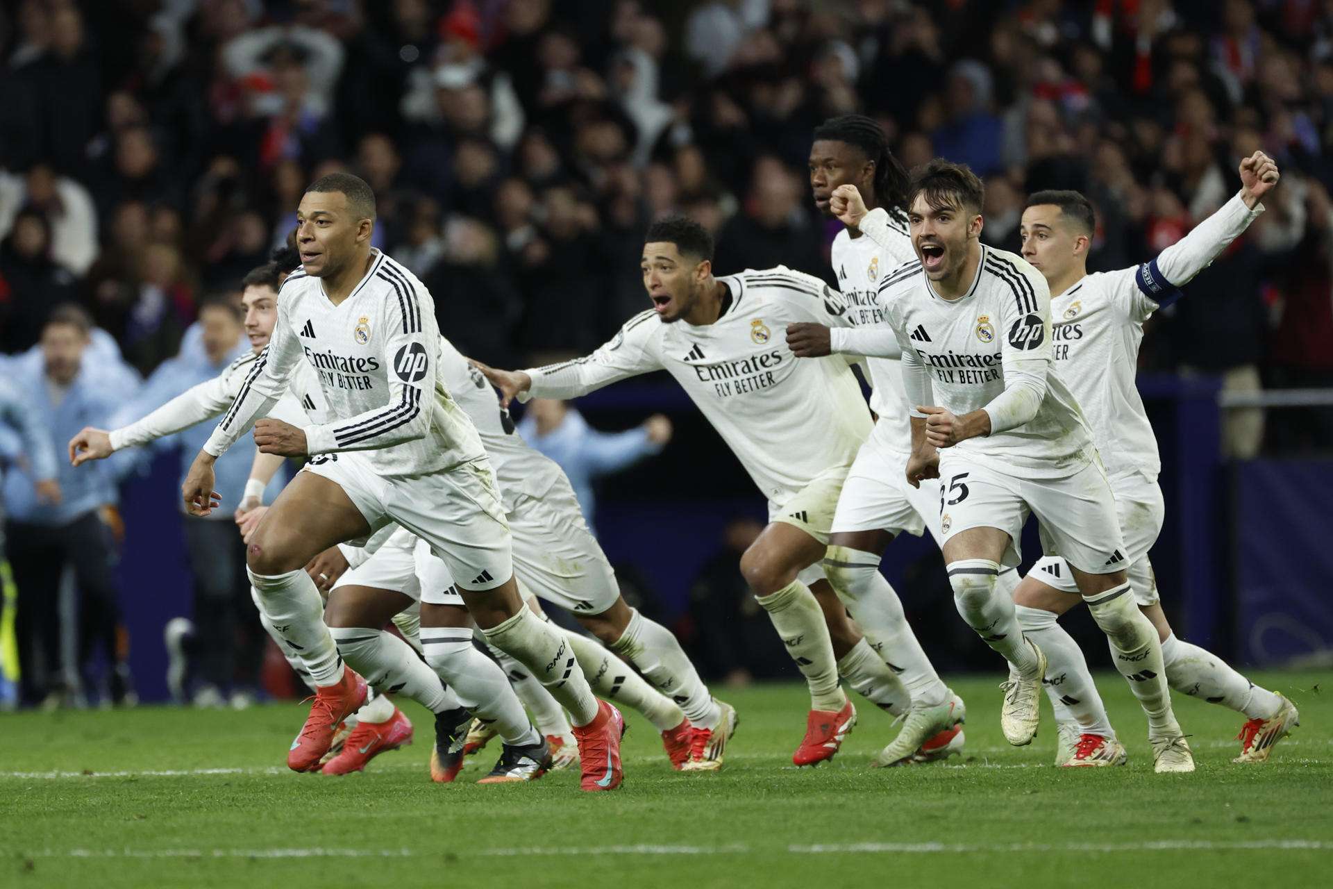UEFA mantiene sanciones a jugadores del Real Madrid por gestos en el Metropolitano
