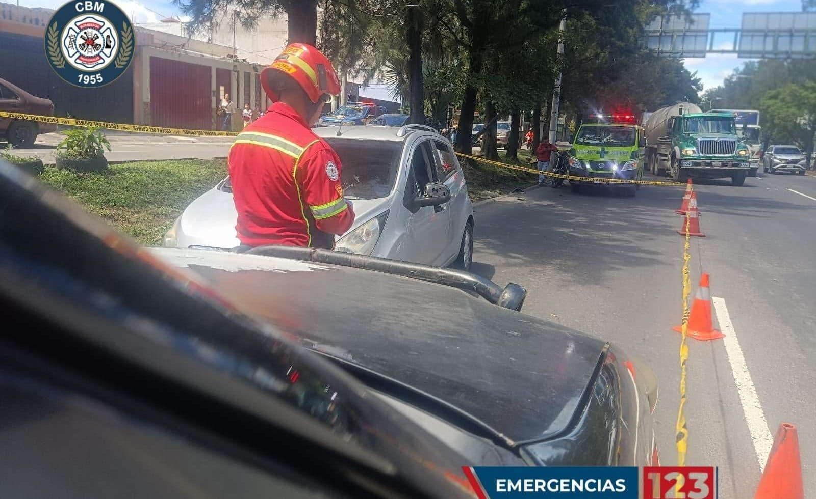 Hecho de violencia deja un herido y caos vial en el Anillo Periférico