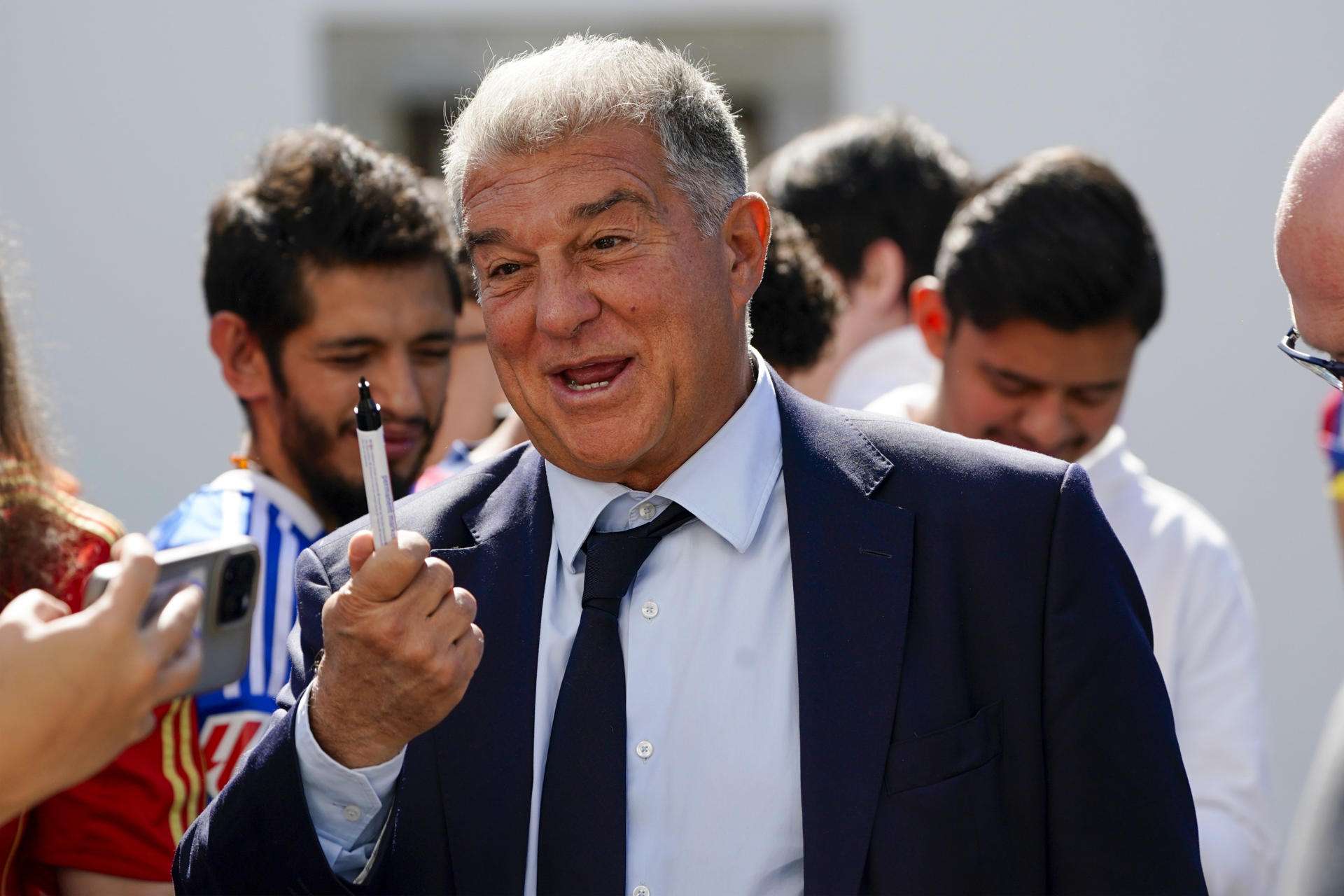 Laporta, sobre el partido en Miami: "El Barça jugará dónde diga LaLiga"