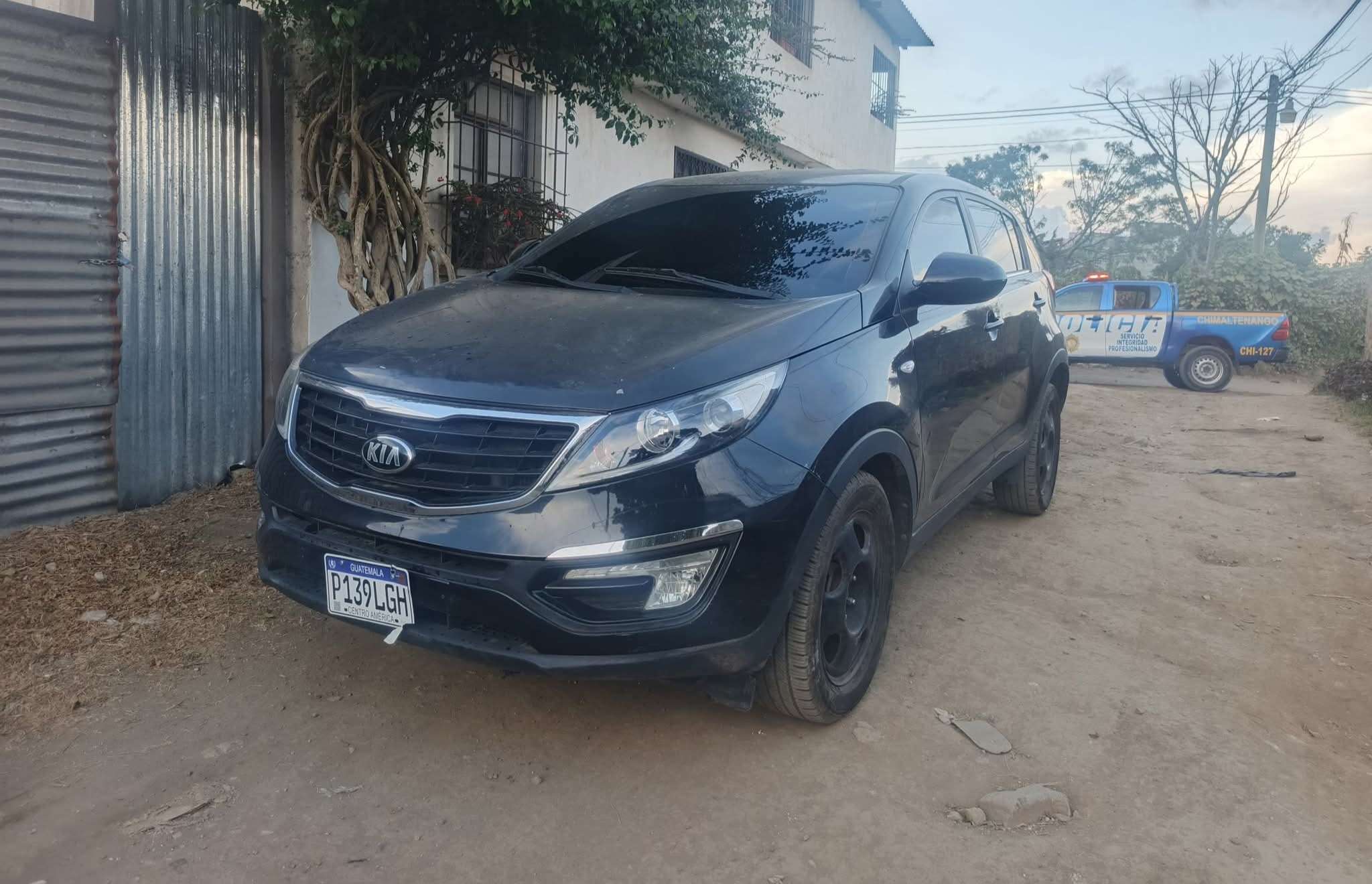 Camioneta usada en crimen.