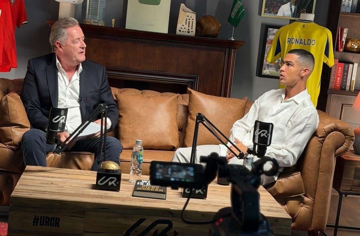 Piers Morgan y cristiano ronaldo.
